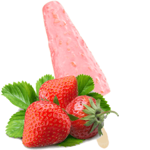 Strawberry kulfi