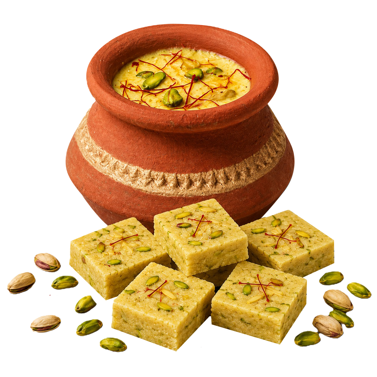 Kesar Pista Pot kulfi