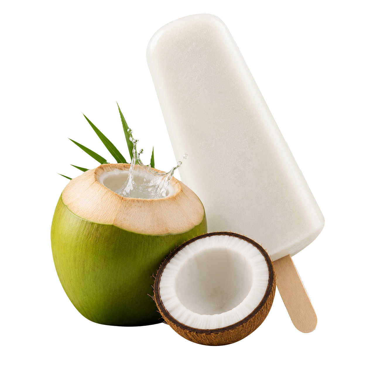 Tender coconut kulfi